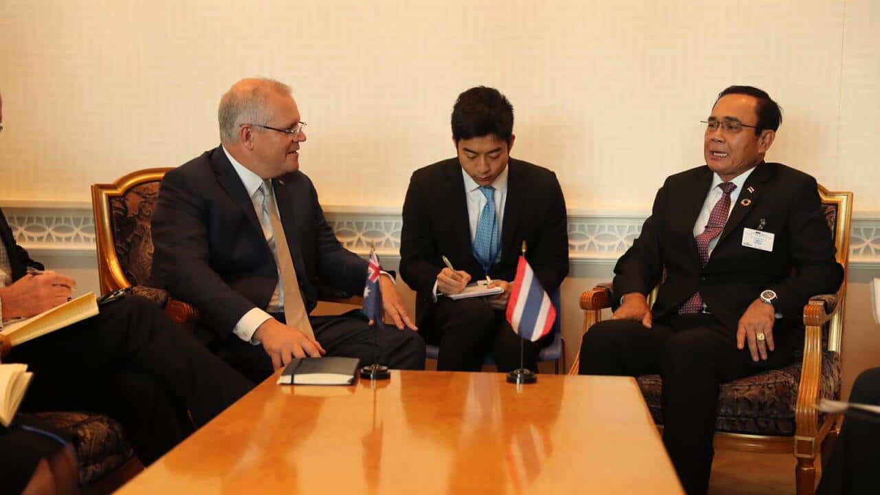 พล.อ.ประยุทธ์ จันทร์โอชา และ นายสกอตต์ มอร์ริสัน