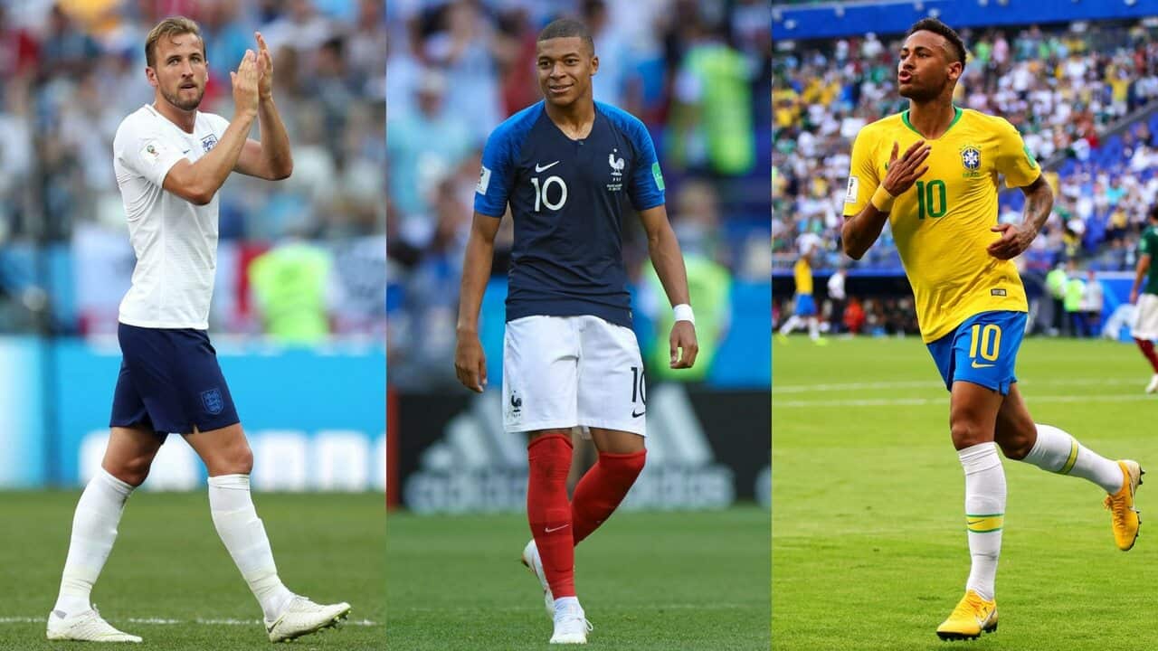 Kane, Mbappe, Neymar