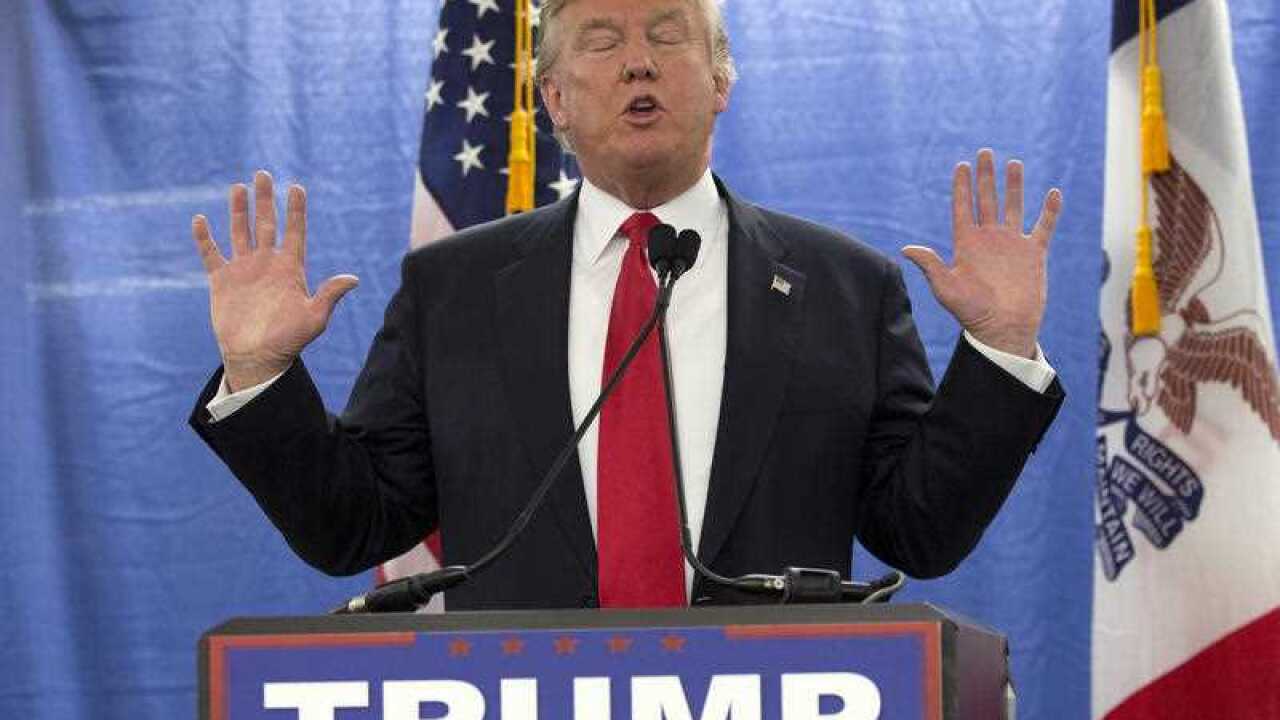 Republican presidential candidate Donald Trump