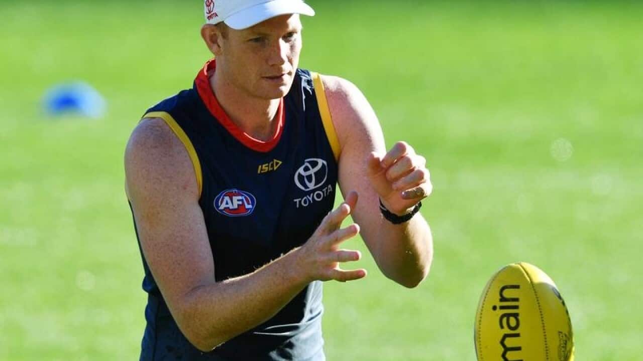 Veteran Adelaide ruckman Sam Jacobs