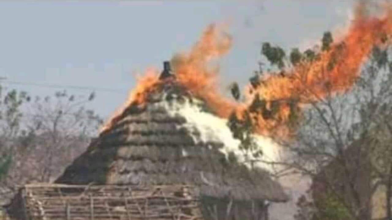 A photo purported to be from Korok East recent fire