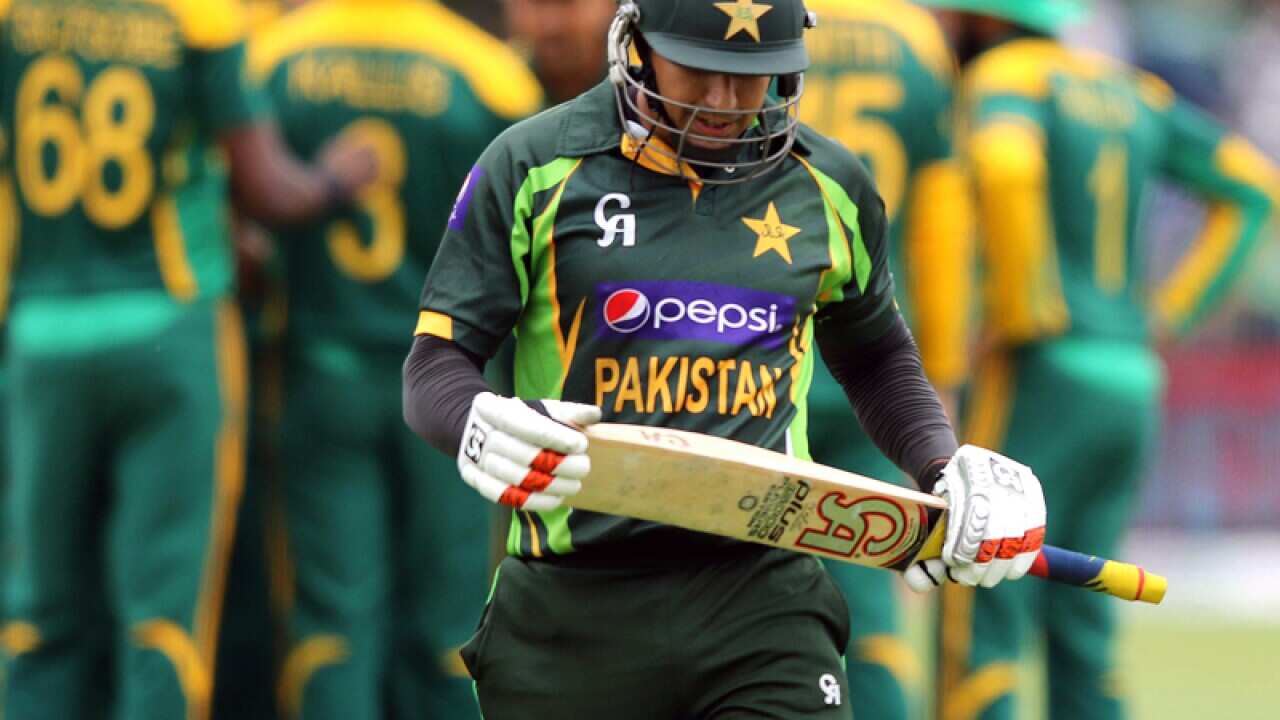 Pakistan batsman Nasir Jamshed