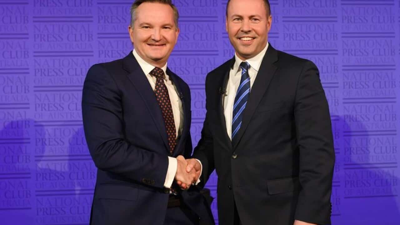 Treasurer Josh Frydenberg and Shadow Treasurer Chris Bowen