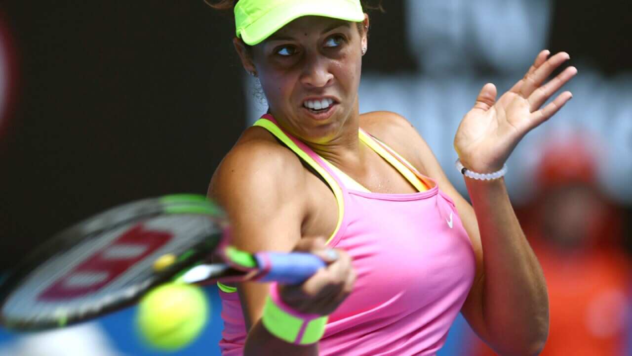 Madison Keys during the Australian Open