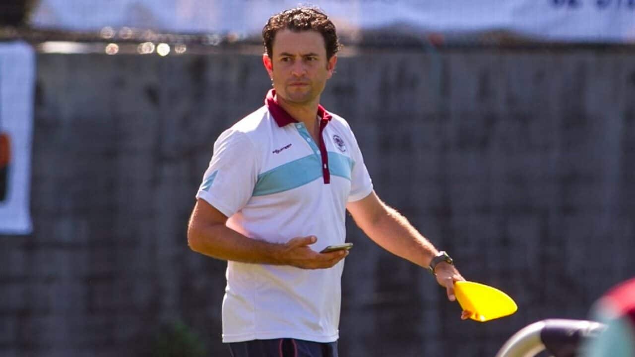 Former Socceroo Nick Rizzo coaching at his academy