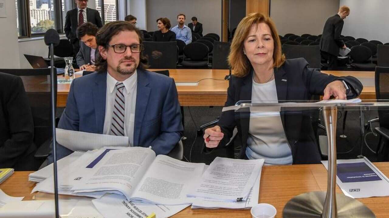 ACTU boss Michele O'Neil (right) at the FWC.