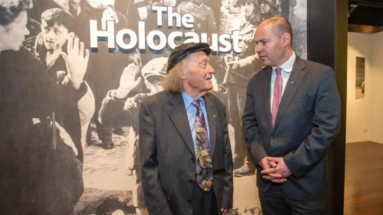 Josh Frydenberg and Andrew Steiner in Adelaide