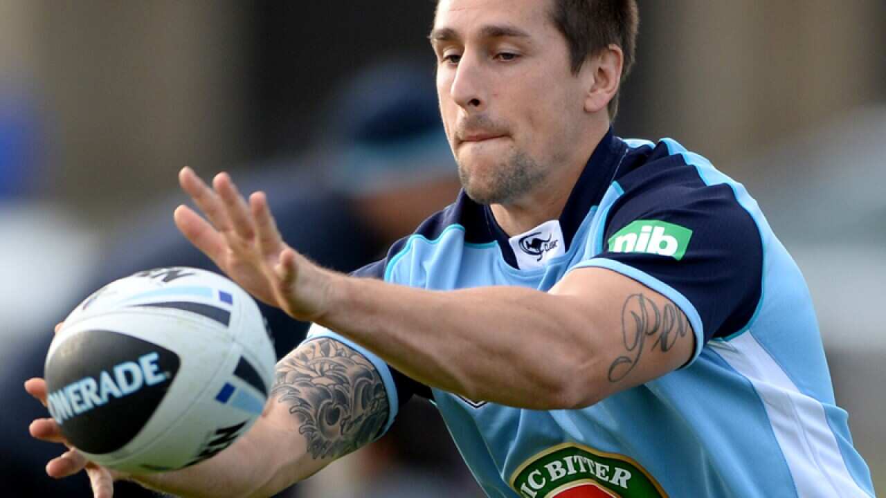 Mitchell Pearce of the NSW Blues