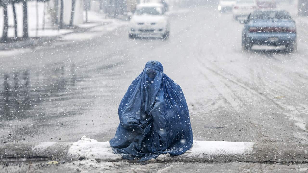 AFGHANISTAN-WEATHER-SNOW