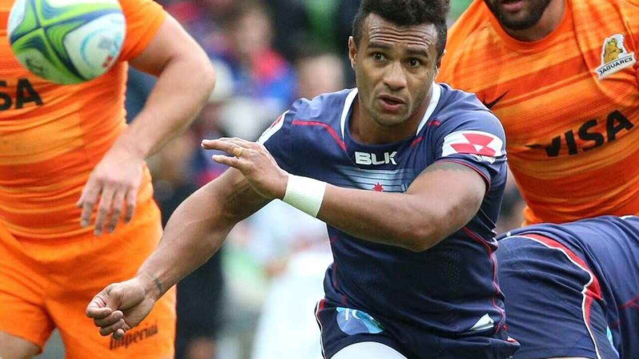 A file image of Will Genia of the Melbourne Rebels in action.