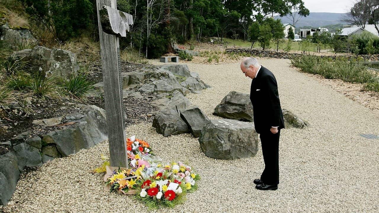 John Howard marks the 10th anniversary of the massacre in Port Arthur.