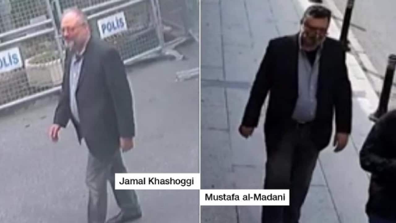 Surveillance footage aired by CNN.