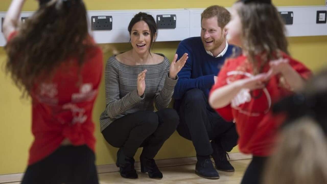 Meghan Markle and Prince Harry in Cardiff, Wales