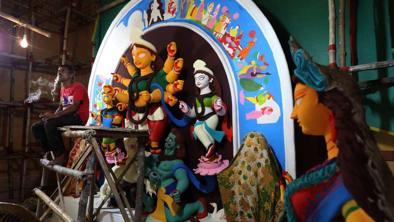 INDIA HINDU FESTIVAL PREPARATIONS