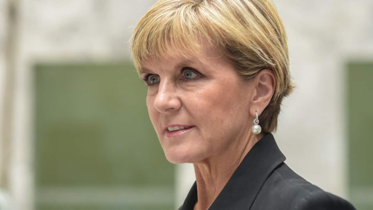 Foreign Minister Julie Bishop.