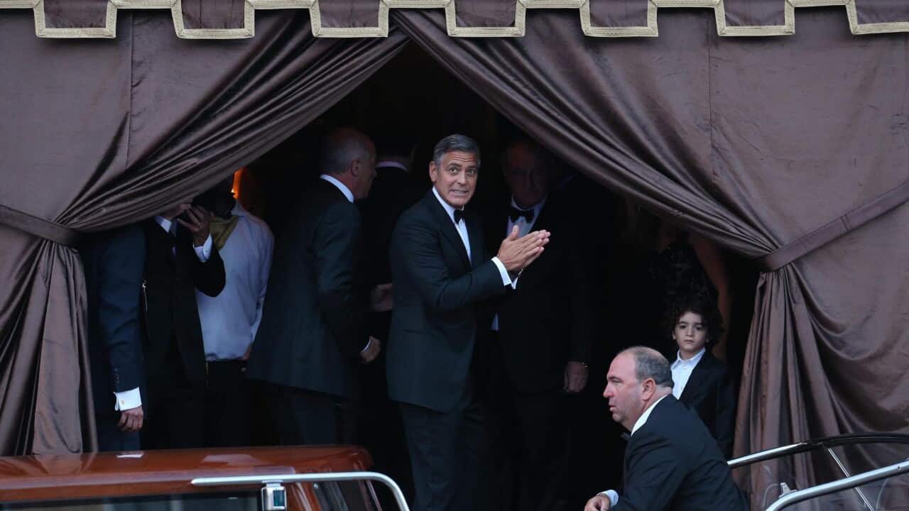 Clooney gets married in Venice