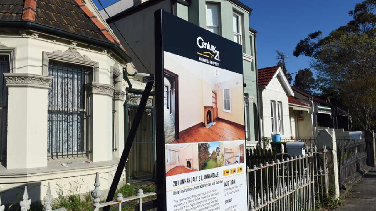 A row of residential properties in Sydney