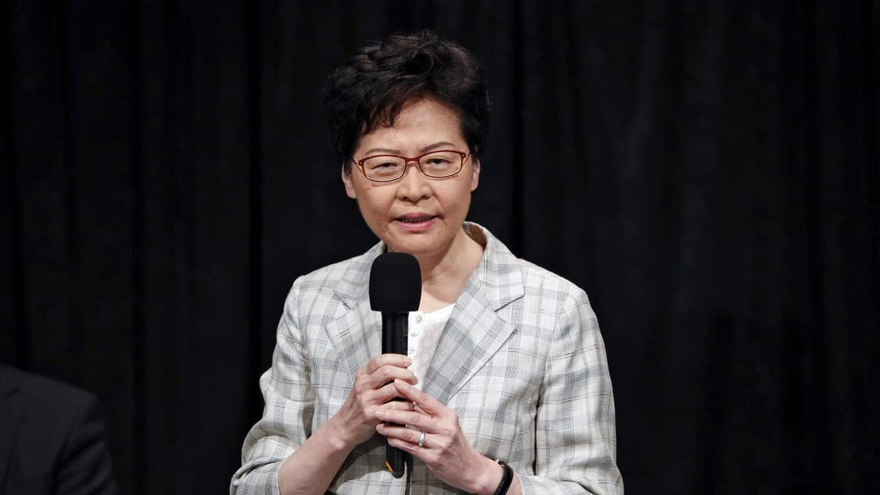 Hong Kong Chief Executive Carrie Lam.
