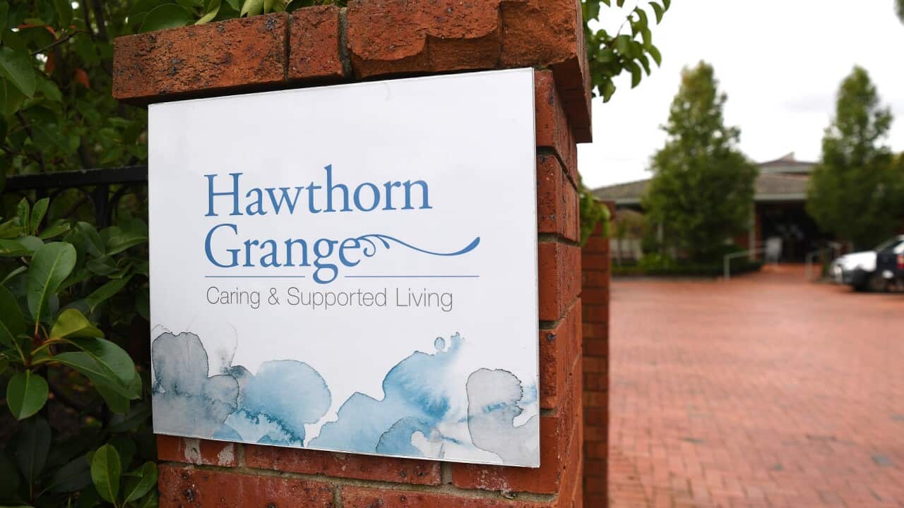 Signage for the Hawthorn Grange aged care facility