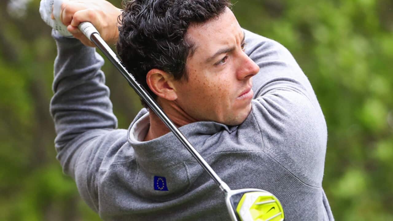 Rory McIlroy in action.