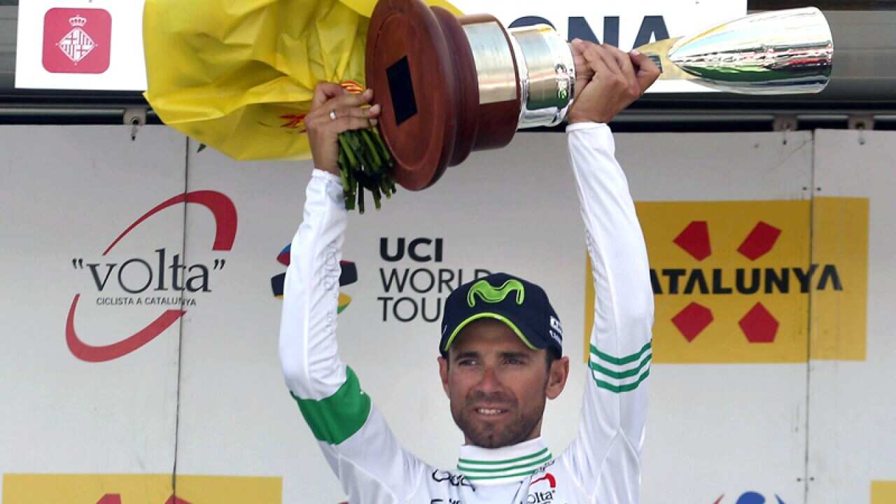 Spanish cyclist Alejandro Valverde of Movistar
