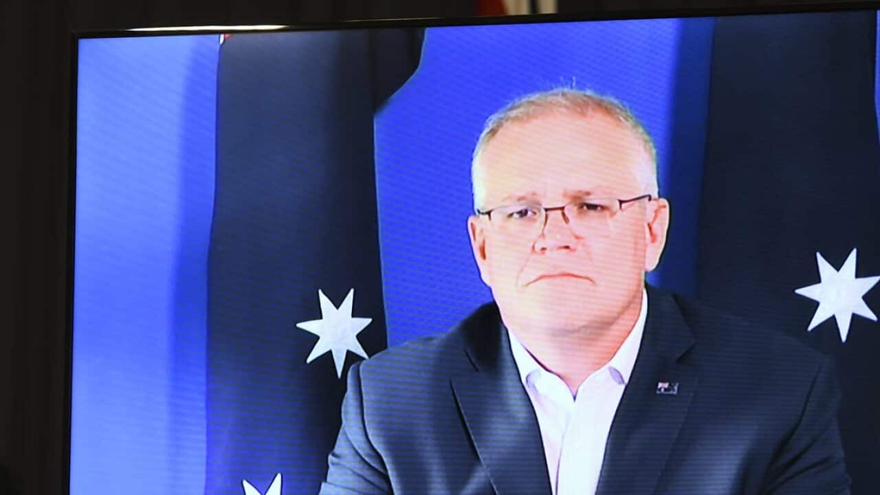 Australia’s Prime Minister at a virtual press conference