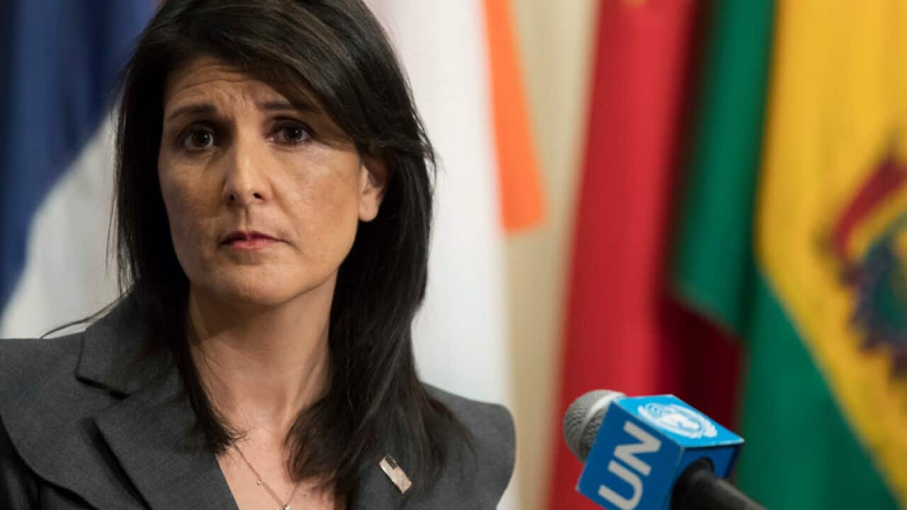AAmerican Ambassador to the United Nations Nikki Haley