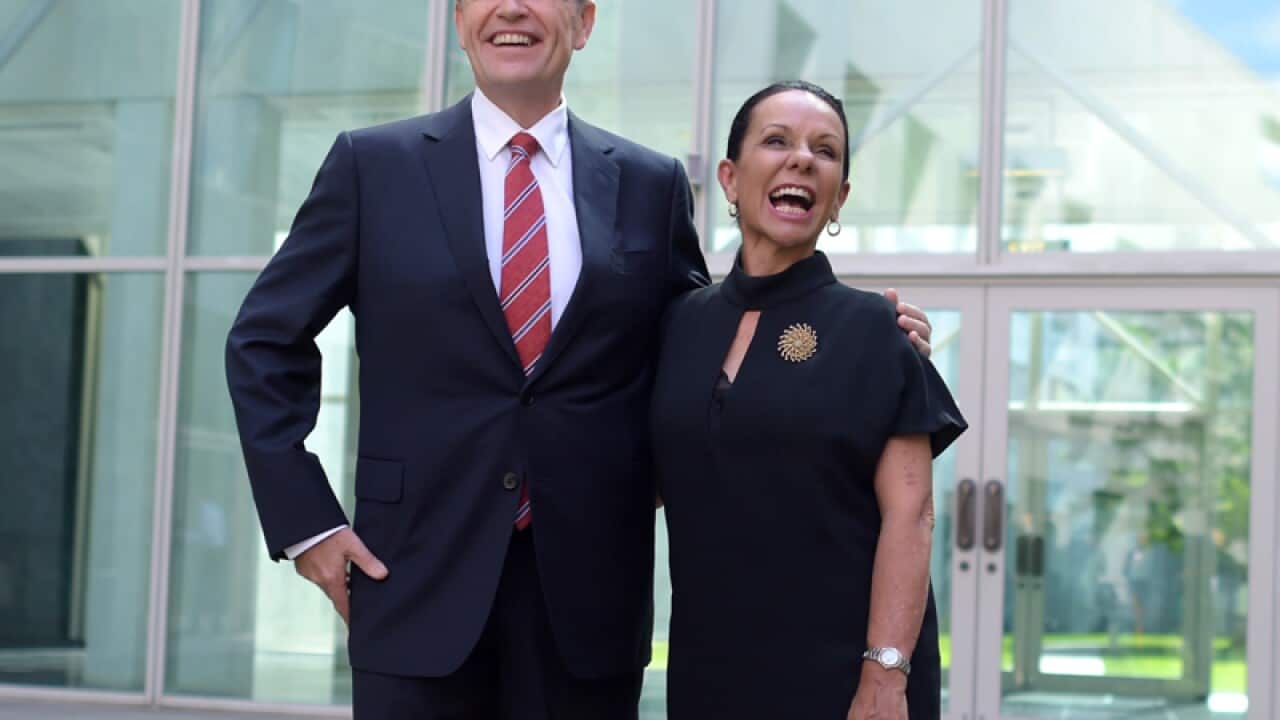 Bill Shorten and NSW Labor deputy leader Linda Burney