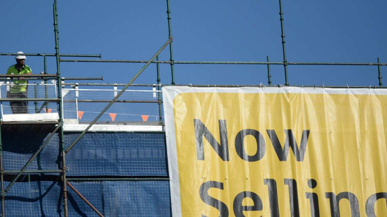 A worker on a construction site