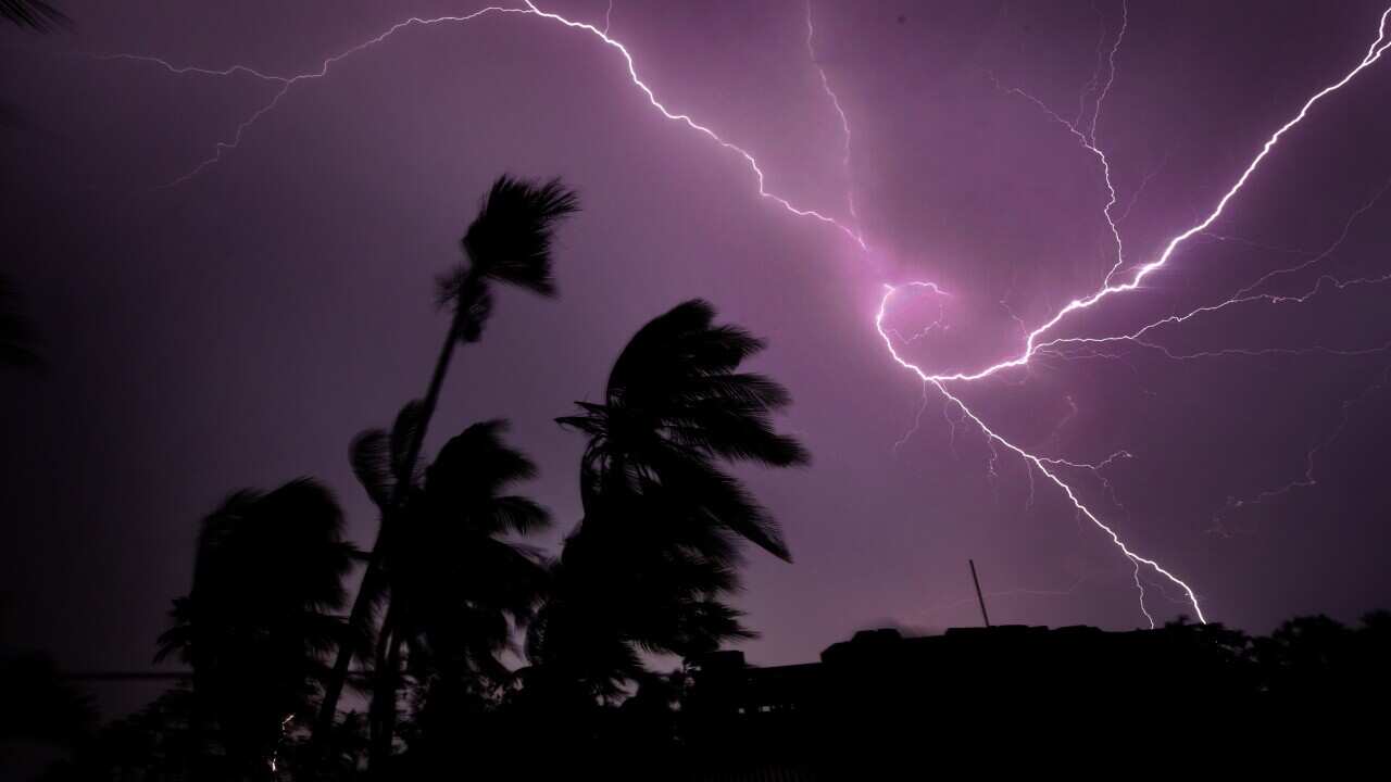 Lightning strike in the late evening with strong wind and heavy rain over Kolkata, Eastern India, 27 May 2020. EPA/PIYAL ADHIKARY