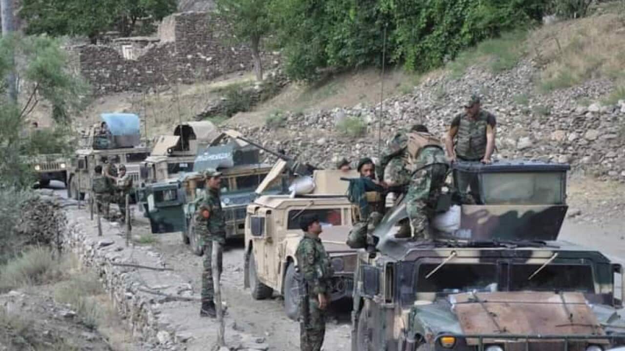 Afghan securit personal in Action