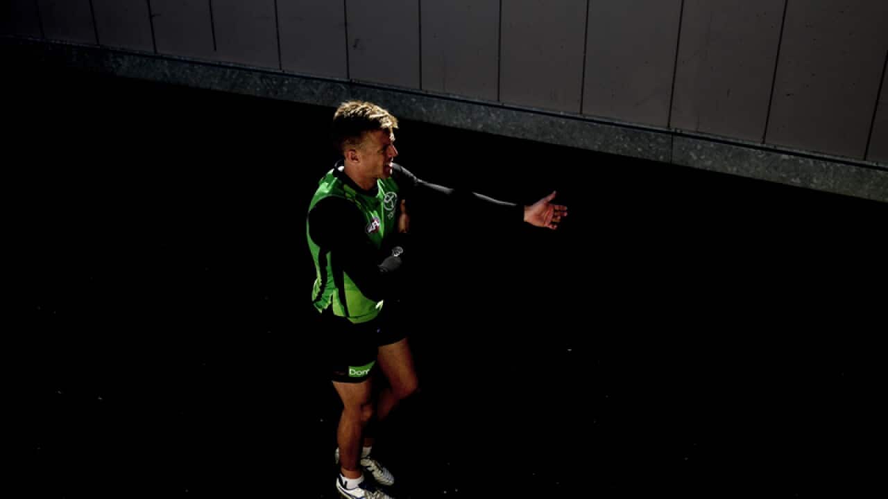 Nathan Van Berlo during the Adelaide Crows