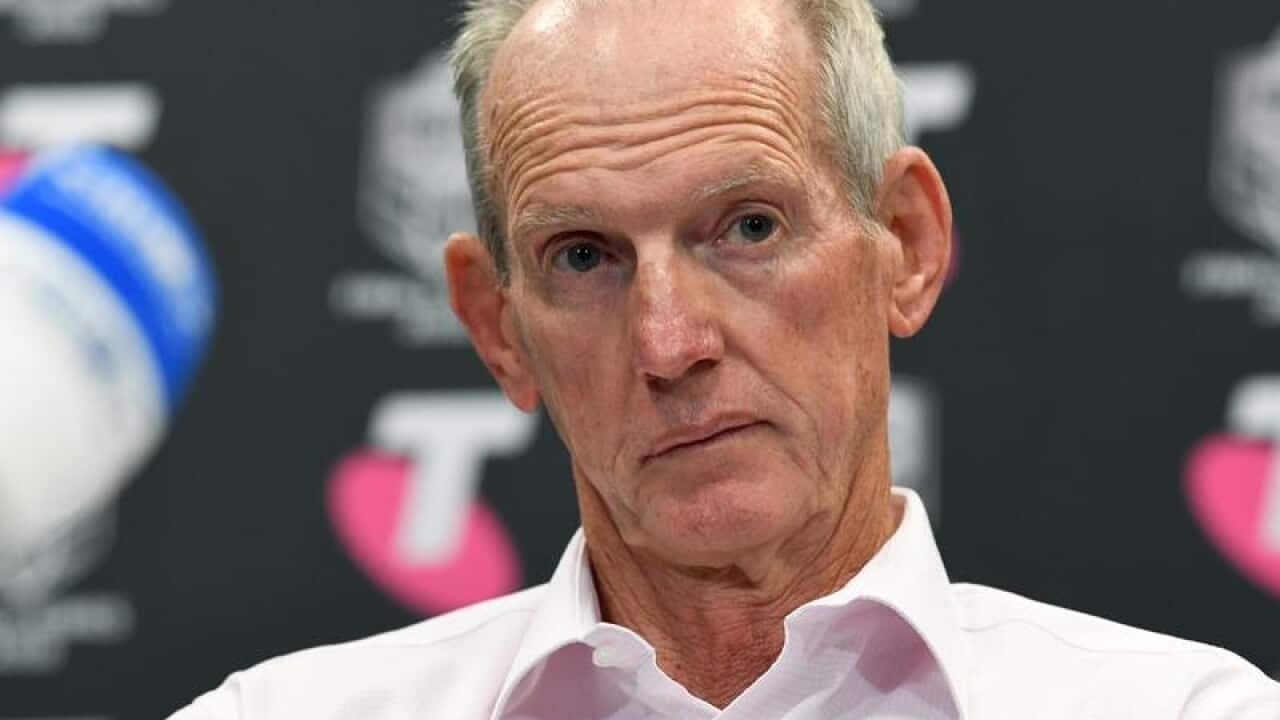 Broncos coach Wayne Bennett.