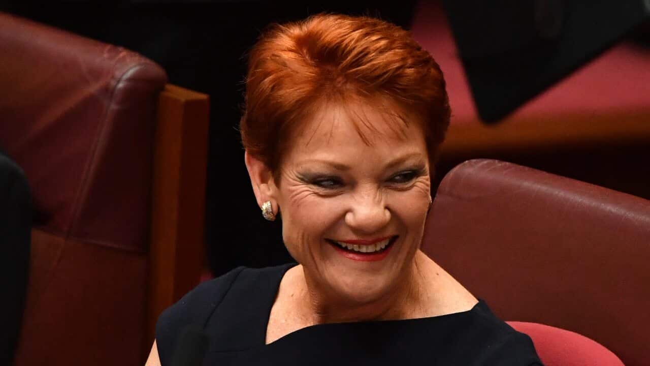 پائولین هنسون رهبر حزب ملت واحد