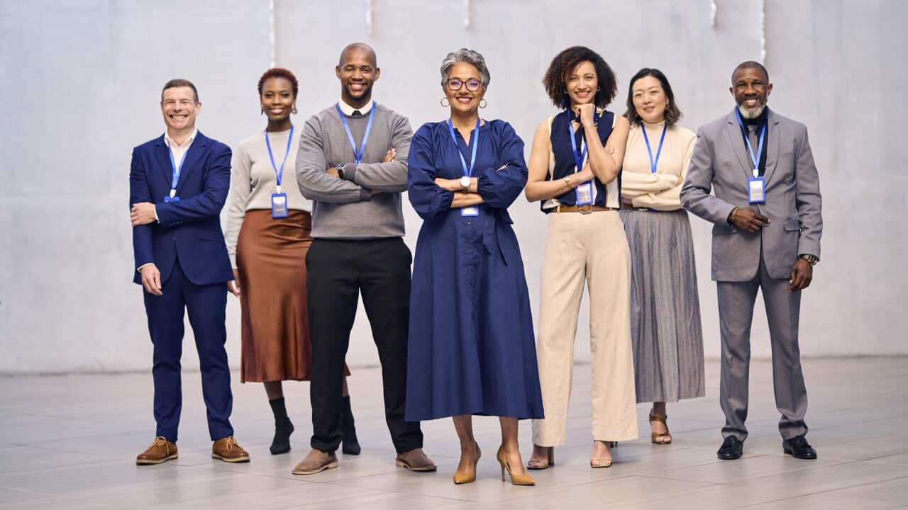 Diverse Professionals United and Confident