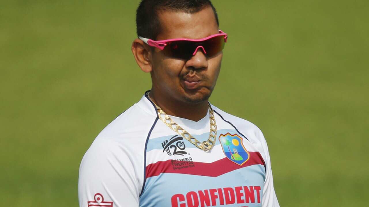 West Indies bowler Sunil Narine
