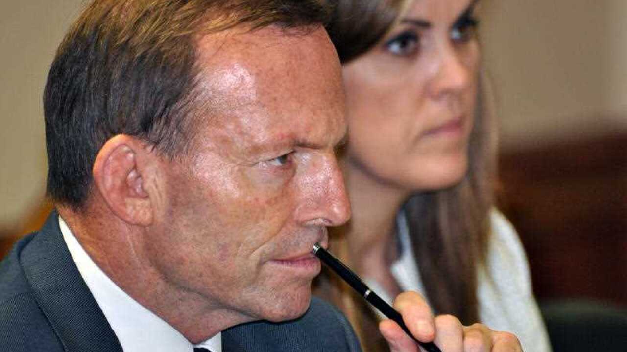 Tony Abbott with Peta Credlin
