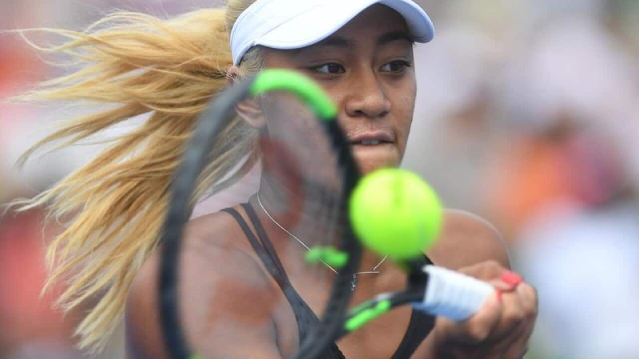 Australian tennis player Destanee Aiava