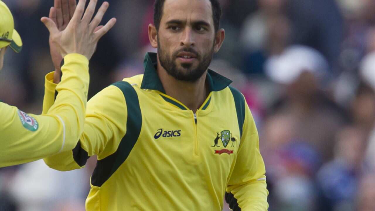 Australia's Fawad Ahmed.