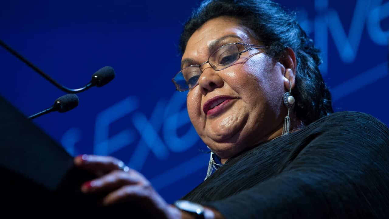 June Oscar AO, one of the speakers at the No Woman Left Behind conference