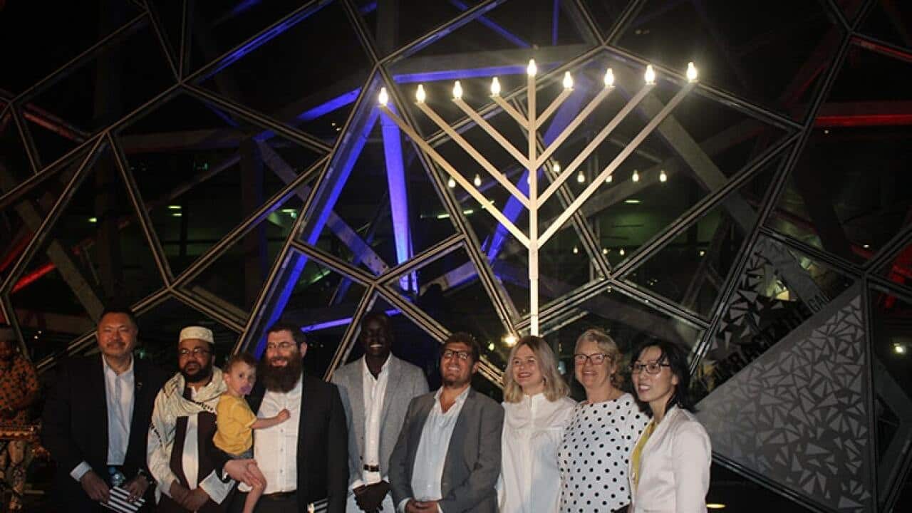 Pillars of Light Federation Square Melbourne