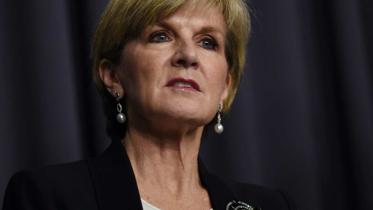 Australian Foreign Minister Julie Bishop