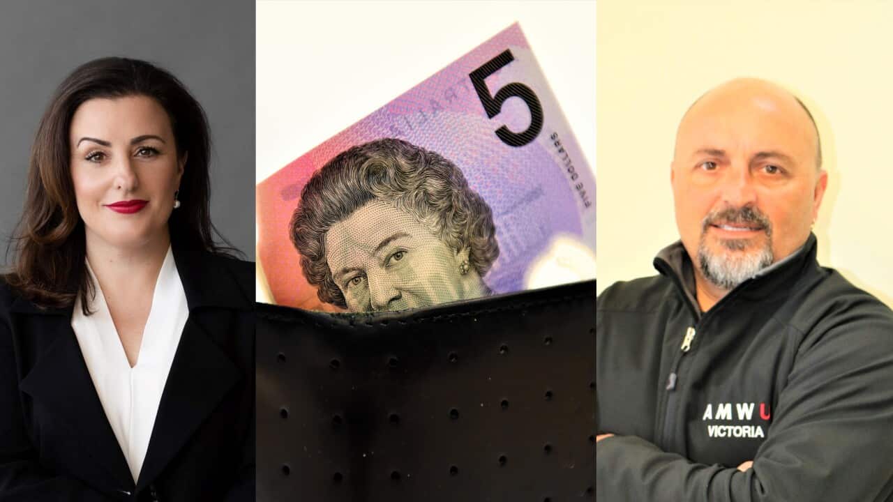 Fotini Kypraios, HACCI and Tony Mavromatis, Vic Secretary AMWU.