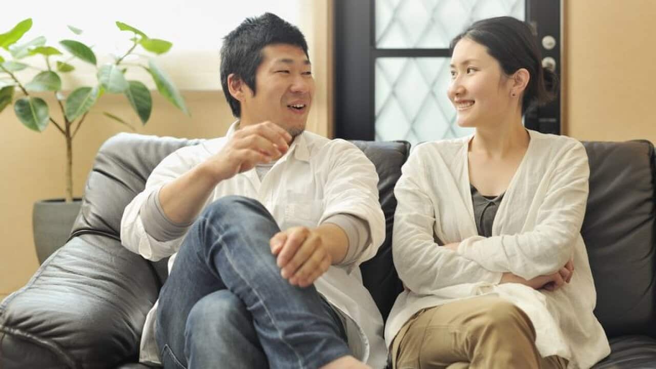 A young married couple