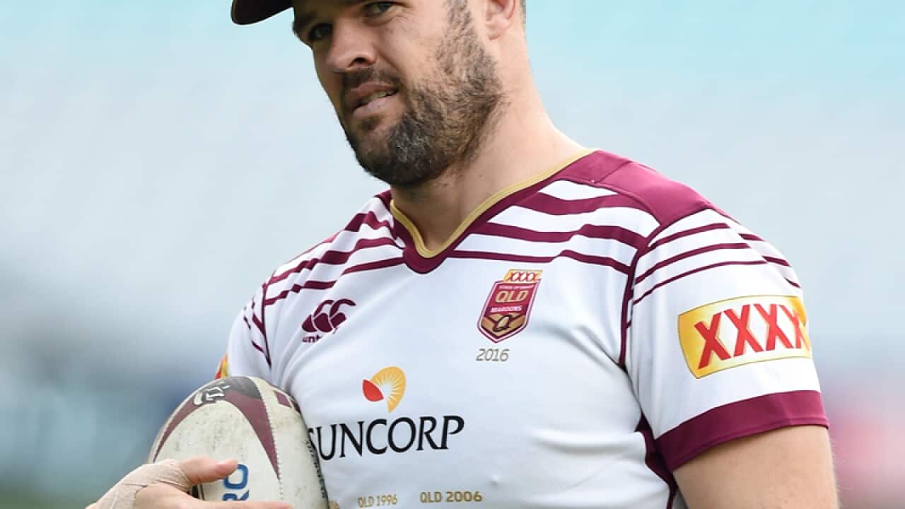 Queensland Satet of Origin player Nate Myles