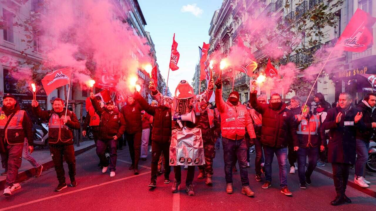 Protest against the pension reform in Marseille, France - 19 Jan 2023