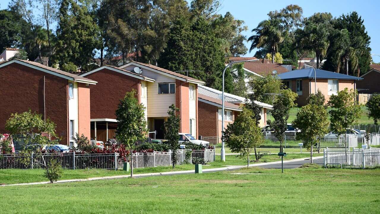 Public housing at Rosemeadow in the south west of Sydney