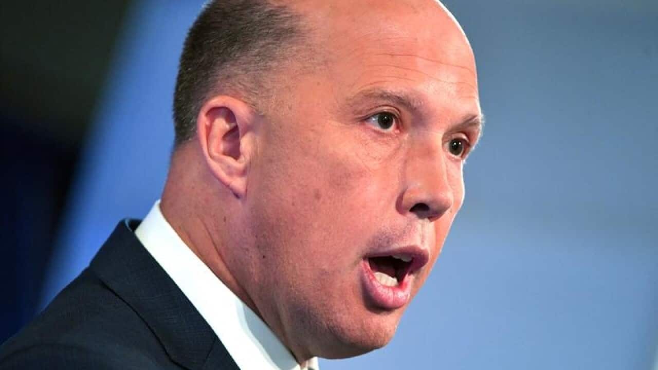 Minister for Home Affairs Peter Dutton