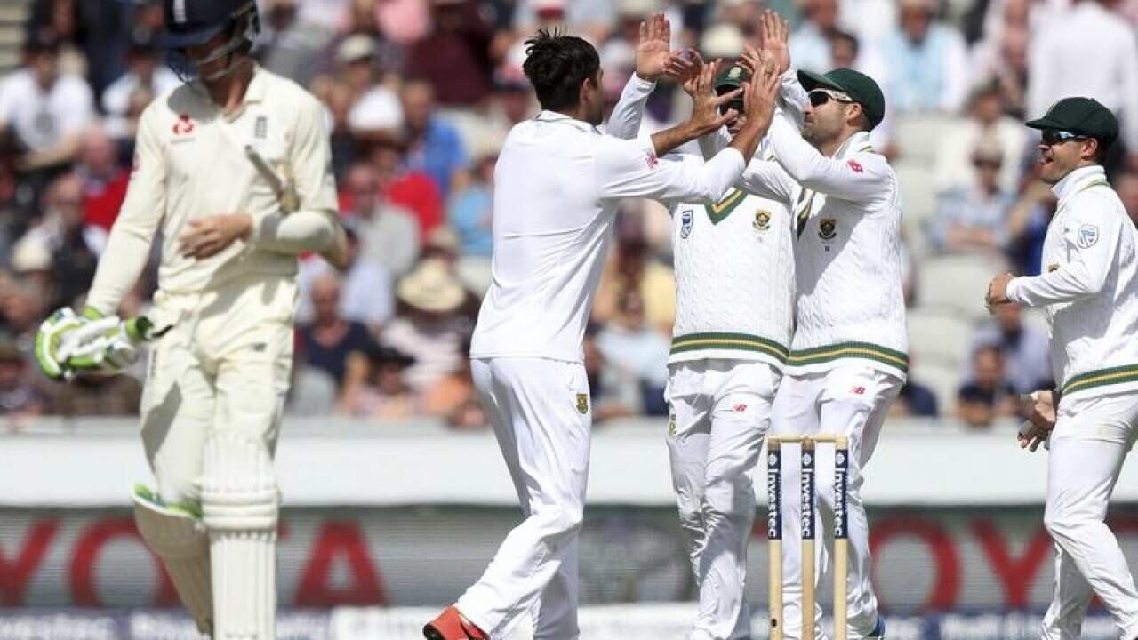 Keaton Jennings trudges off.