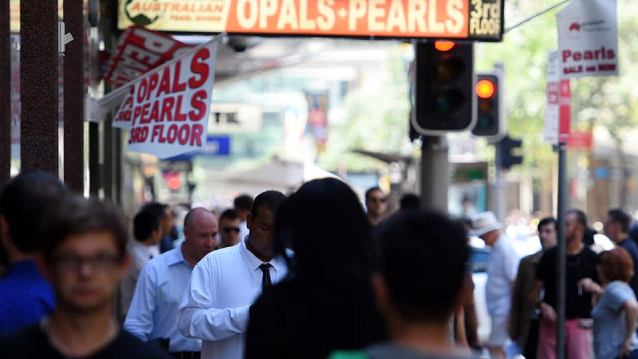 Shoppers in Sydney